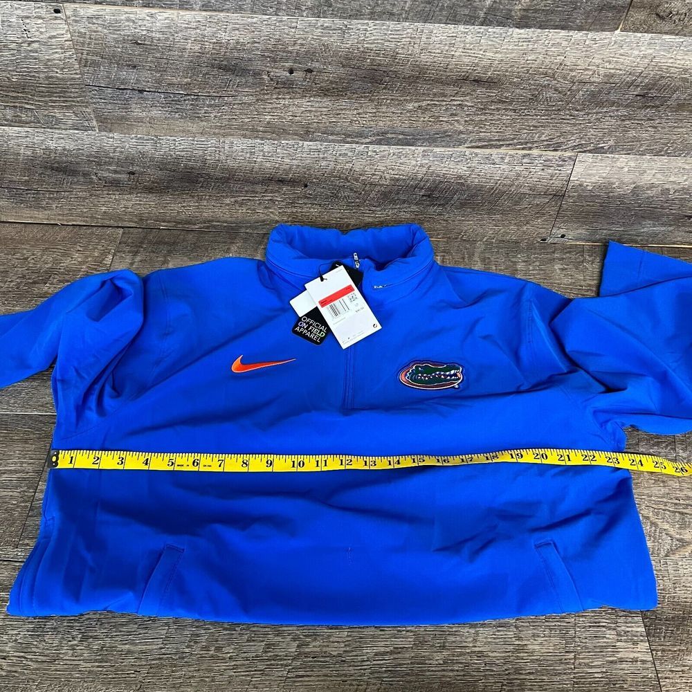 Men's Nike Royal Florida Gators 2023 Coach Half-Zip Hooded Jacket Size L NWT - Picture 9 of 16